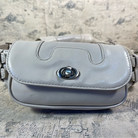 BVNDI Cream Leather Fanny Double Pack Bag - Picture 3 of 10